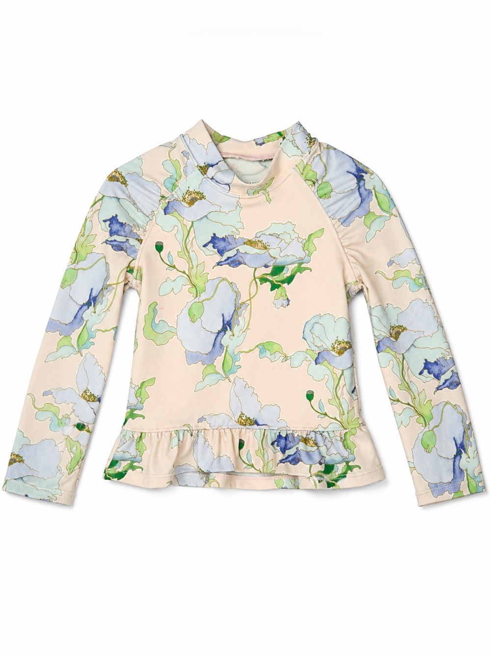 Janie and Jack Long Sleeve Floral Swim Top Rashguard